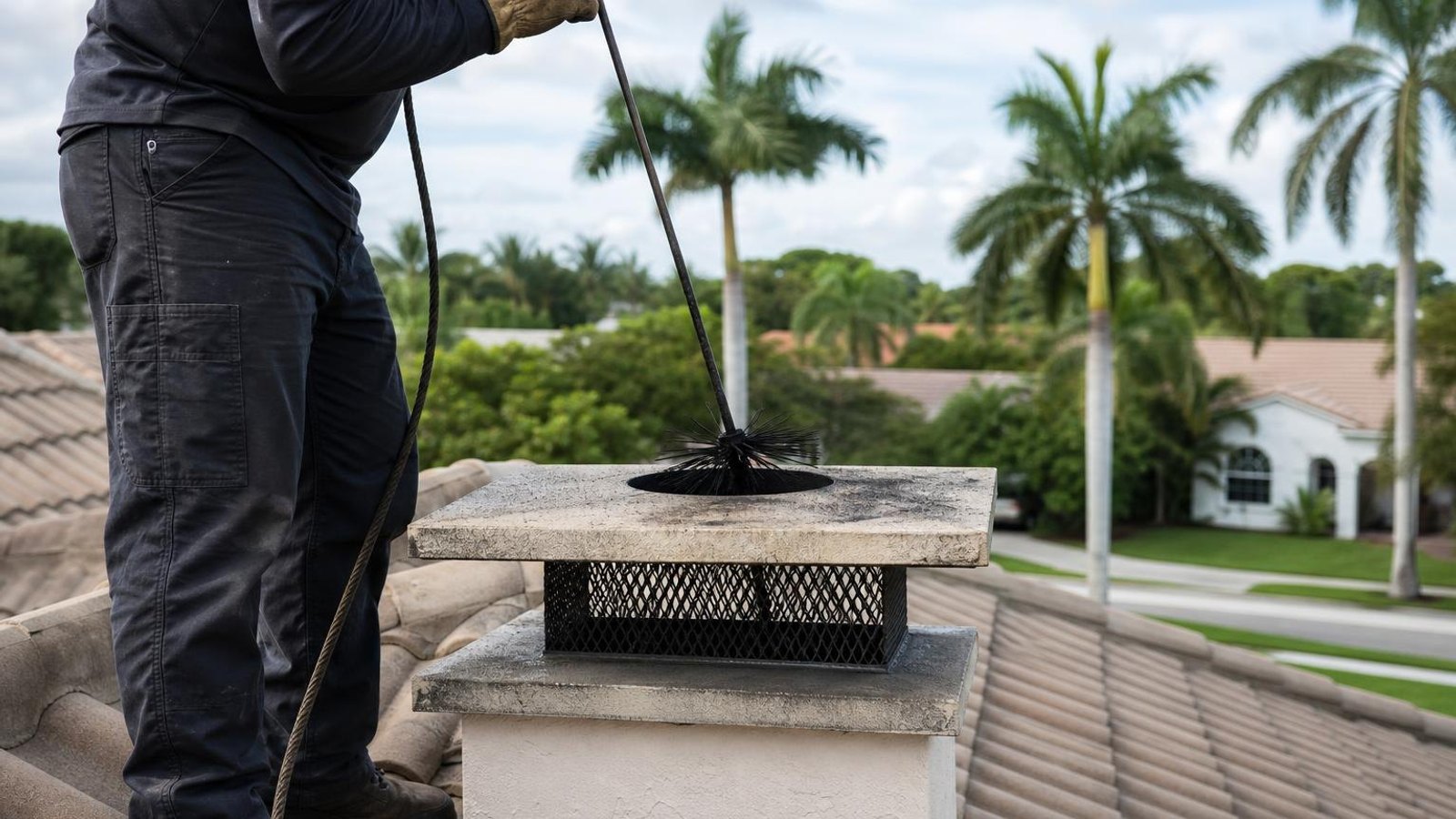 Practical chimney sweep & inspection in Davie